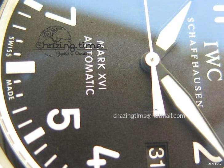 MIROTIME 0501 Mark XVI 1:1 Best Edition MK Maker SS Black Dial A2892 On Black Leather Strap Chic 7371